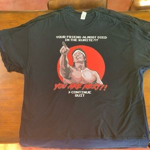 Bloodsport video game graphic tee
